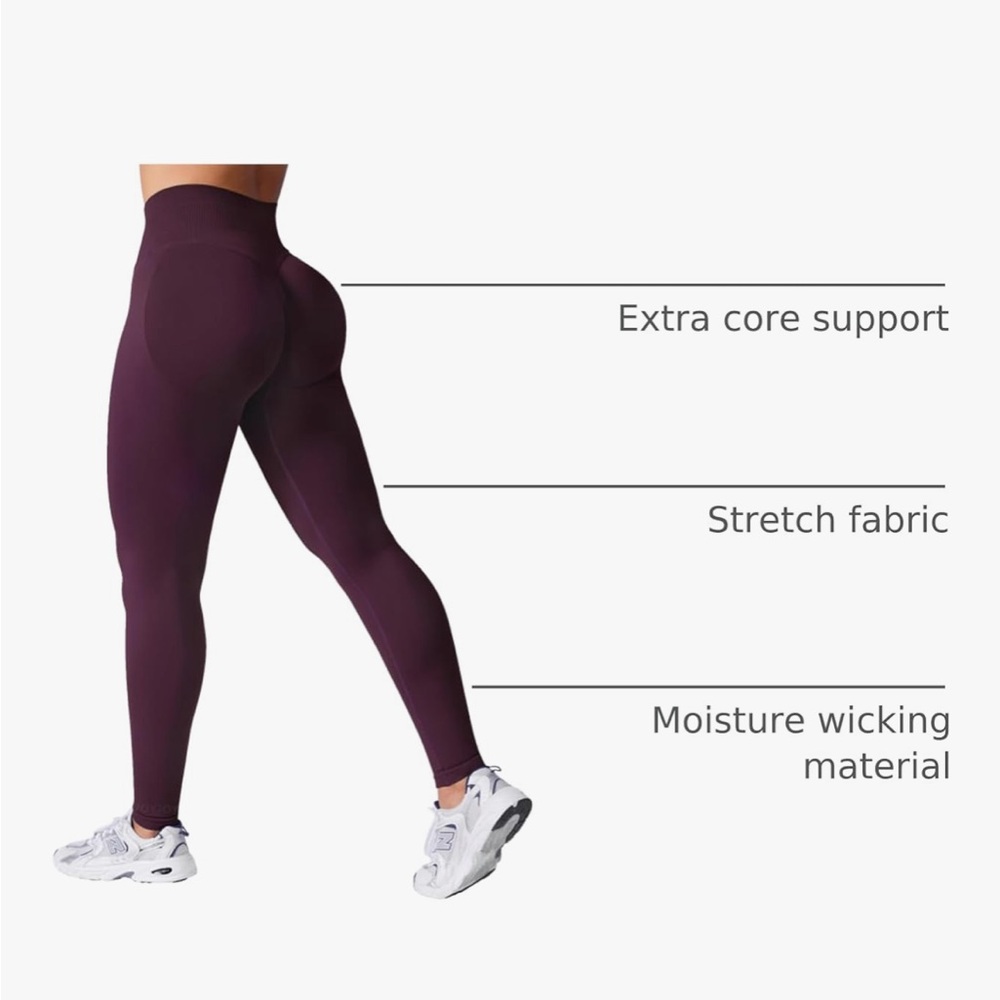 Amazon Essentials Women's Leggings - Dark Purple size M